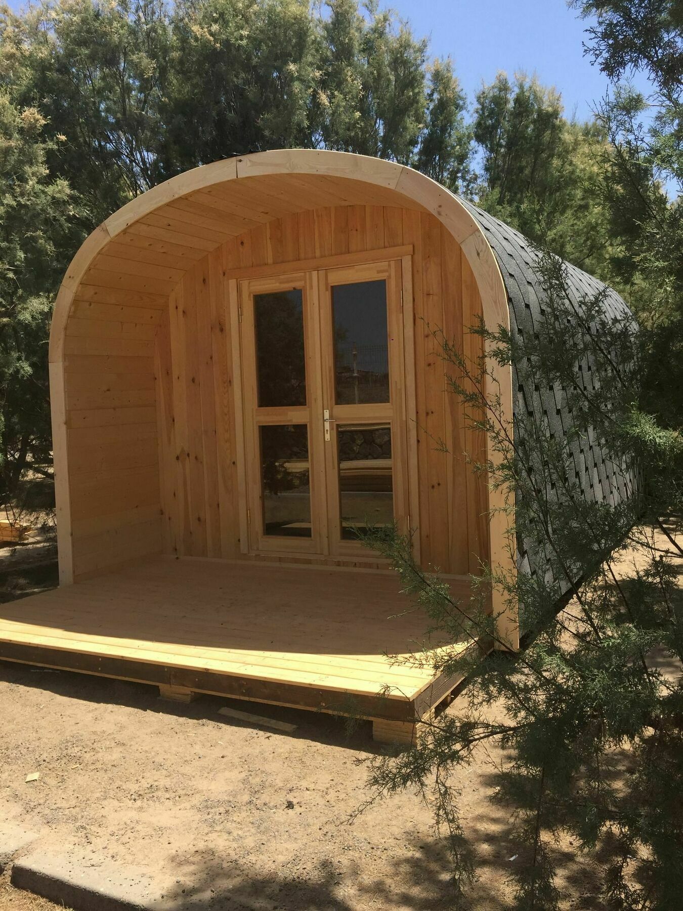 Eco-Wooden Houses Camping Montana Roja El Médano Eksteriør billede